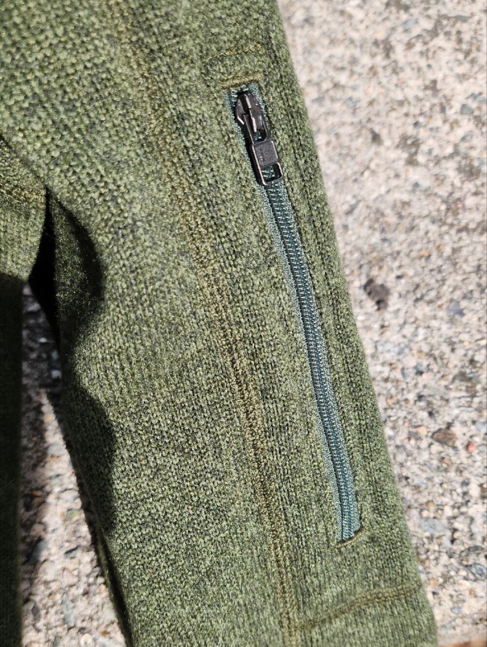 Patagonia Full-Zip Better Sweater Fleece In Nomad Green sz M - Picture 4 of 14